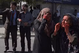Nhiều người bị thương trong vụ đánh bom ở Kabul. (Nguồn: AFP)