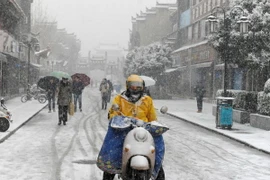 Tuyết rơi dày ở Trung Quốc. (Nguồn: Reuters)