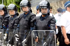 Lực lượng an ninh Nhật Bản. (Nguồn: Breitbart)