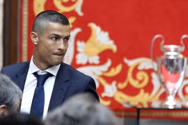 Ronaldo quyết định cắt trụi tóc sau khi cùng Real Madrid vô địch Champions League. (Nguồn: EPA)