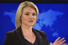 Người phát ngôn Bộ Ngoại giao Mỹ Heather Nauert. (Nguồn: AFP)