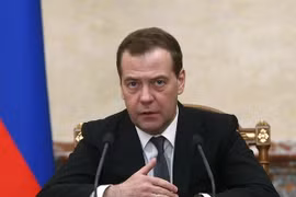 Thủ tướng Nga Dmitry Medvedev. (Nguồn: TASS)