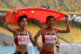Điền kinh Việt Nam có được 17 huy chương vàng tại SEA Games 29. (Ảnh: Quốc Khánh/TTXVN)