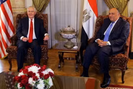 Ngoại trưởng Mỹ Rex Tillerson và người đồng cấp Ai Cập Sameh Shoukry. (Nguồn: AFP/Getty Images)