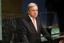 Tổng Thư ký Liên hợp quốc Antonio Guterres. (Nguồn: dailysabah)