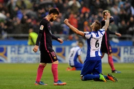 Messi không thể cứu được Barcelona. (Nguồn: AP)