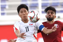 Triều Tiên (áo trắng) sẽ giúp Việt Nam đi tiếp? (Nguồn: AFC)