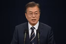 Tổng thống Hàn Quốc Moon Jae-in. (Nguồn: AFP)