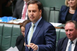 Cựu Bộ trưởng Thương mại, Du lịch và Đầu tư Australia Steve Ciobo. (Nguồn: The Guardian)