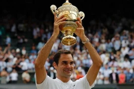 Federer lập kỷ lục với chức vô địch Wimbledon. (Nguồn: AP)