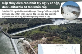 Đập thủy điện cao nhất Mỹ nguy cơ sập, người dân sơ tán khẩn cấp