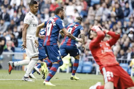 Real Madrid trải qua 5 trận không biết thắng là gì. (Nguồn: Getty Images)