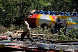 Hiện trường vụ tai nạn ở Bolivia. (Nguồn: Toronto Star)