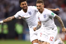 Kieran Trippier ăn mừng sau khi lập công cho tuyển Anh. (Nguồn: Getty Images)