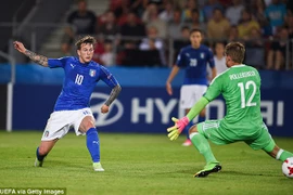 Bernardeschi ghi bàn thắng duy nhất giúp U21 Italy đánh bại U21 Đức. (Nguồn: Getty Images)