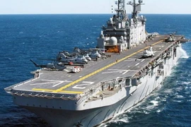 Tàu sân bay trực thăng thuộc lớp Mistral. (Nguồn: dailynewsegypt)