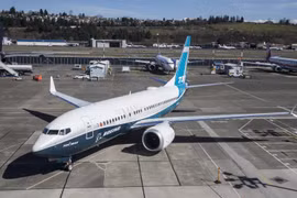 Máy bay Boeing 737 MAX 7 tại Seattle, Washington, Mỹ. (Ảnh: AFP/TTXVN)