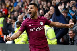 Aguero lập hat-trick giúp Man City thắng hủy diệt. (Nguồn: Reuters)