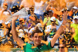 Federer lần thứ ba vô địch Miami Open. (Nguồn: Getty Images)