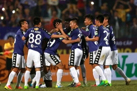 Hà Nội FC vận bất bại ở mùa này. (Ảnh: Quốc Khánh/TTXVN)