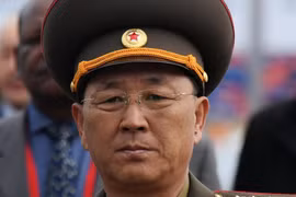 Bộ trưởng Quốc phòng Triều Tiên No Kwang Chol tại Moskva, Nga. (Ảnh: AFP/TTXVN)