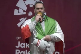 Behdad Salimikordasiabi giành tấm HCV lịch sử. (Nguồn: AFP)