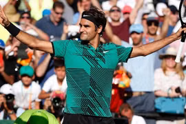 Federer vào bán kết Miami Open 2017. (Nguồn: AP)