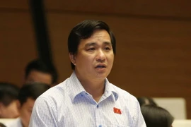Đại biểu Quốc hội tỉnh Bà Rịa-Vũng Tàu Dương Minh Tuấn phát biểu ý kiến. (Ảnh: Doãn Tấn/TTXVN)