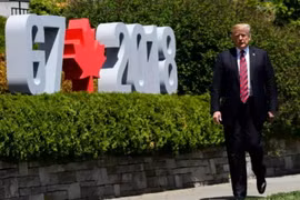 Tổng thống Mỹ Trump tại Canada. (Nguồn: cbc.ca)