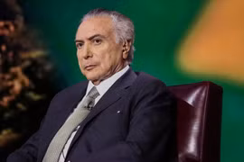 Tổng thống Brazil Michel Temer. (Nguồn: Bloomberg)