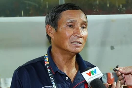 HLV Mai Đức Chung tạm quyền dẫn dắt đội tuyển Việt Nam. (Ảnh: Quốc Khánh/TTXVN)