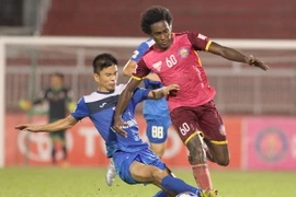 Than Quảng Ninh và Sài Gòn FC chia điểm nhạt nhòa. (Ảnh: Quang Nhựt/TTXVN)