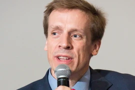 Giám đốc phụ trách khu vực châu Á-Thái Bình Dương của WEF, ông Justin Wood. (Ảnh: TTXVN phát)