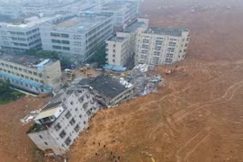Hiện trường vụ lở đất. (Nguồn: scmp.com)