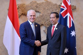 Thủ tướng Australia Malcolm Turnbull và Tổng thống Indonesia Joko Widodo. (Nguồn: thejakartapost)