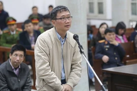 Bị cáo Trịnh Xuân Thanh được nói lời nói sau cùng trước phiên nghị án. (Ảnh: Doãn Tấn/TTXVN)