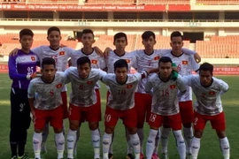 U22 Việt Nam tại giải đấu giao hữu trên đất Trung Quốc.