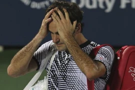 Roger Federer sớm phải chia tay Dubai Open 2017. (Nguồn: AP)