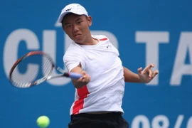 Tay vợt Lý Hoàng Nam. (Ảnh: Quang Nhựt/TTXVN)