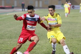 Hà Nội FC và Than Quảng Ninh chạm trán ngay trận ra quân. (Ảnh: Quốc Khánh/TTXVN)