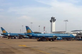 Máy bay của hãng hàng không Vietnam Airlines. (Ảnh: Huy Hùng/TTXVN)