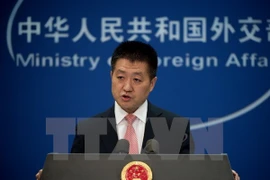 Người phát ngôn Bộ Ngoại giao Trung Quốc Lục Khảng. (Ảnh: AFP/TTXVN)