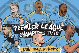 Manchester City vô địch Premier League 2017-18.