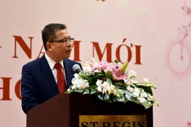 Đại sứ Việt Nam tại Trung Quốc Đặng Minh Khôi phát biểu. (Ảnh: Lương Tuấn/Vietnam+)