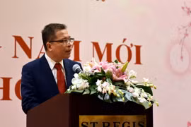 Đại sứ Việt Nam tại Trung Quốc Đặng Minh Khôi phát biểu. (Ảnh: Lương Tuấn/Vietnam+)