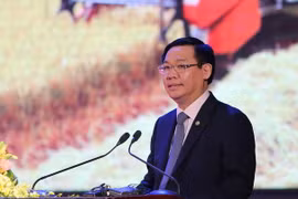 Phó Thủ tướng Vương Đình Huệ phát biểu. (Ảnh: Dương Giang/TTXVN)