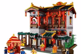 Bộ đồ chơi xếp hình xây một kỹ viện. (Nguồn: shanghaiist.com)