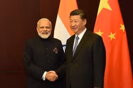 Thủ tướng Ấn Độ Narendra Modi và Chủ tịch Trung Quốc Tập Cận Bình. (Nguồn: ndtv.com)