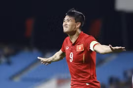 Công Phượng là người mở đầu cho chiến thắng của đội tuyển Việt Nam trước đội tuyển Indonesia. (Ảnh: Minh Chiến/Vietnam+)