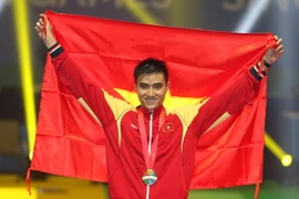 Vũ Thành An, vận động viên đấu kiếm. (Ảnh: Quốc Khánh/TTXVN)